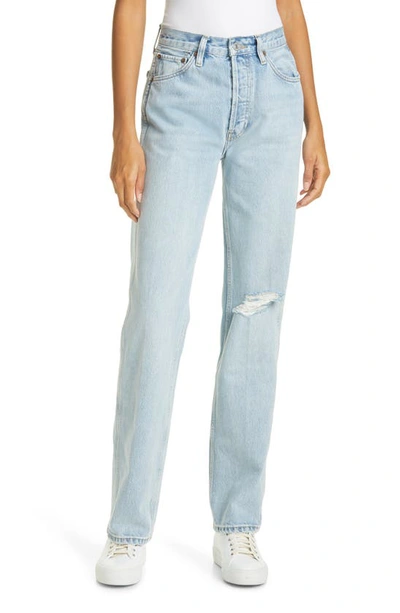 Shop Re/done '90s High Rise Loose Fit Jeans In Lightworn7