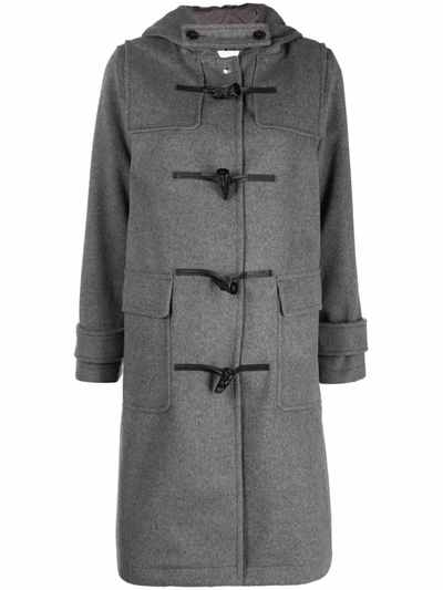 Shop Mackintosh Inverallan Duffle Coat In Grey