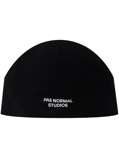 Shop Pas Normal Studios Control Cycling Beanie Hat In Black