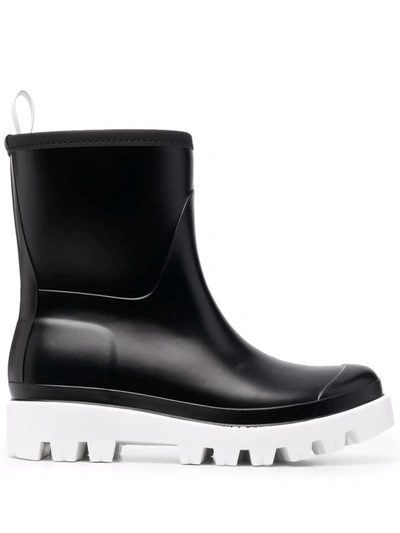 Shop Gia Borghini Giove Bis 30mm Rain Boots In Schwarz