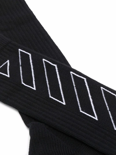 Shop Off-white Men's Black Cotton Socks