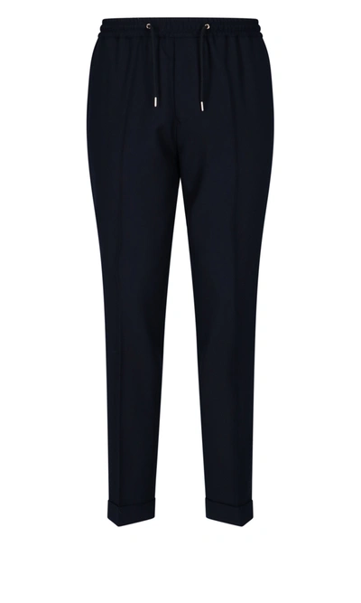 Shop Paul Smith Drawstring Waist Tailored Trousers In Blue