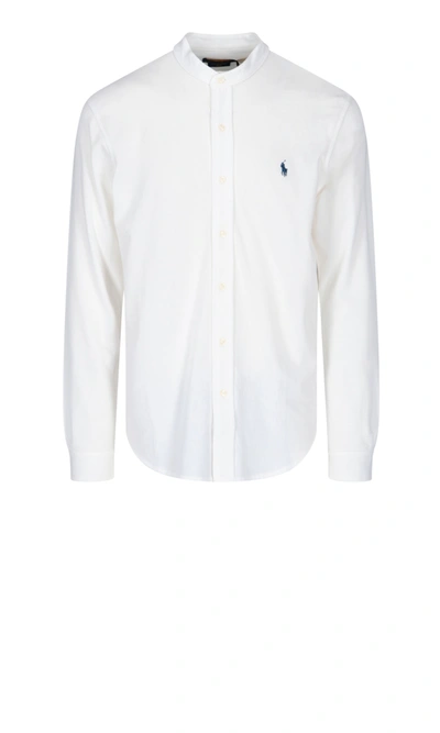 Shop Polo Ralph Lauren Pique Shirt In White