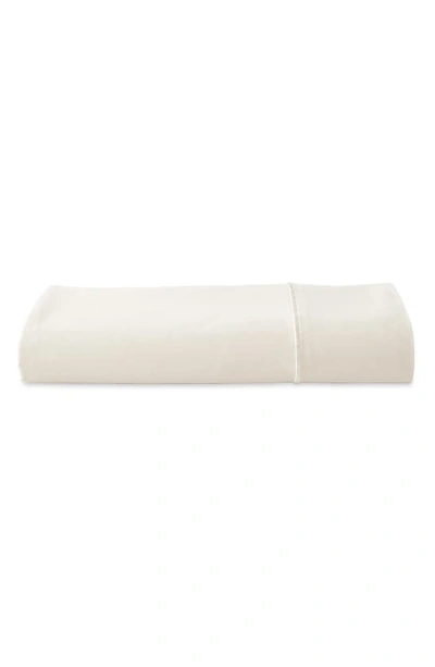 Shop Donna Karan Indulgence Cotton & Silk Fitted Sheet In Ivory