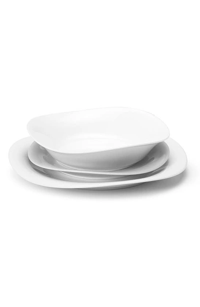 Shop Georg Jensen Cobra 3-piece Porcelain Dinnerware Set In White