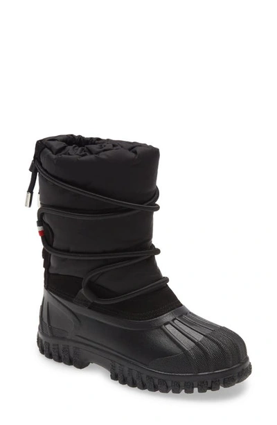 Shop Moncler Chris Faux Fur Lined Waterproof Snow Boot In Black