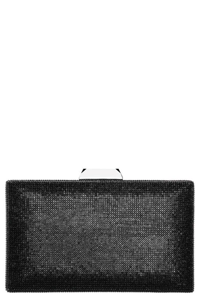 Shop Nina Desyre Crystal Minaudiere In Black