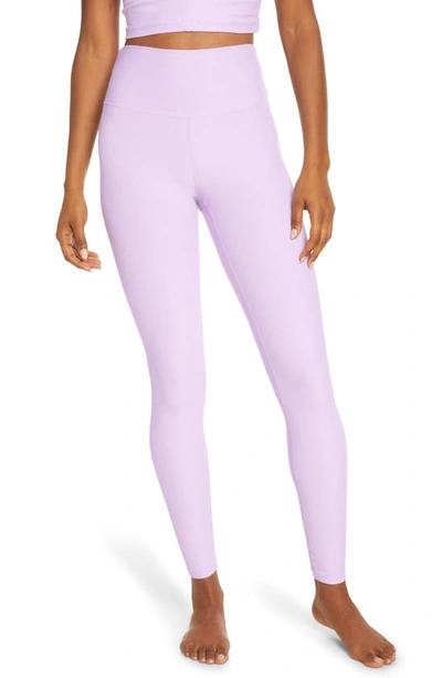 Zella Restore Soft High Waist Leggings In Purple Bloom