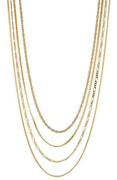 Shop Nadri Gemma Layered Chain Necklace In Gold