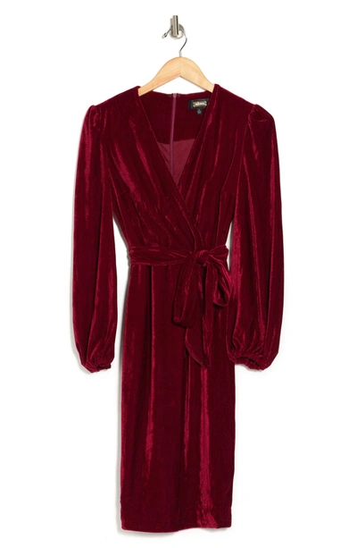Shop Alexia Admor Aliana Surplice Sheath Dress In Red