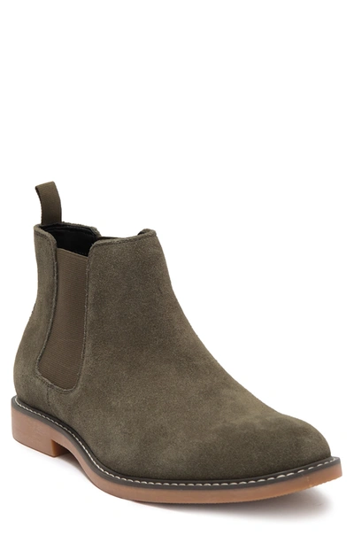 Shop Abound Zane Suede Chelsea Boot In Olive Suede