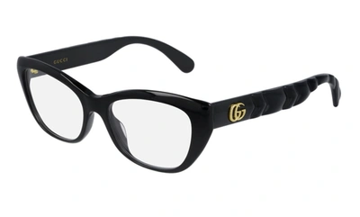 Shop Gucci Demo Cat Eye Ladies Eyeglasses Gg0813o 001 52 In N/a