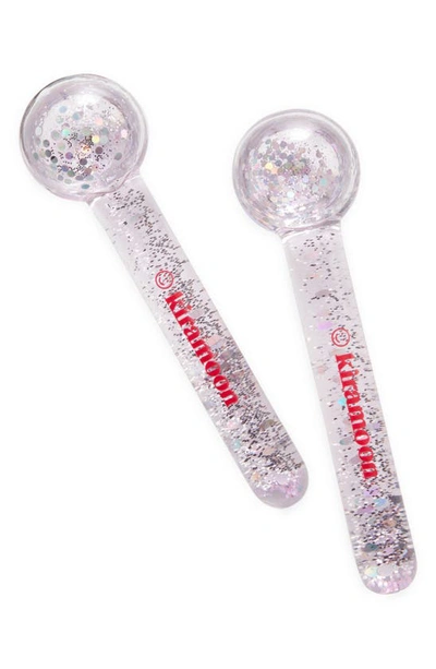 Kiramoon Moon Globes Freezable Facial Massagers In Pink