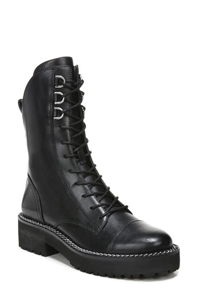 Shop Sam Edelman Lenley Combat Boot In Black