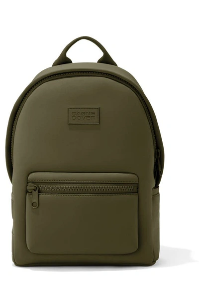 Shop Dagne Dover Dakota Medium Neoprene Backpack In Dark Moss