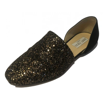 Pre-owned Jimmy Choo Leather Ballet Flats In Black