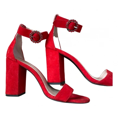 Pre-owned Maje Sandals In Red