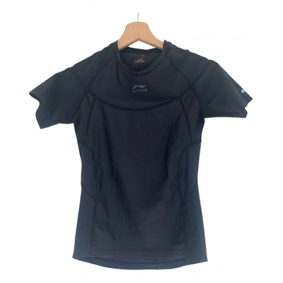 Pre-owned Li-ning T-shirt In Black
