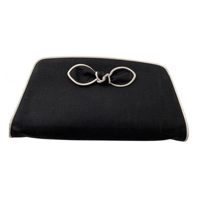 Pre-owned Oscar De La Renta Clutch Bag In Black