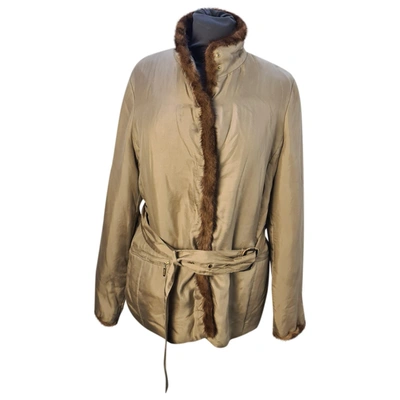 BURBERRY Pre-owned Silk Jacket In Beige