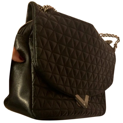 Pre-owned The Kooples Stella Leather Handbag In Black
