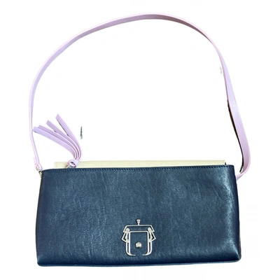 Pre-owned Paula Cademartori Leather Handbag In Blue