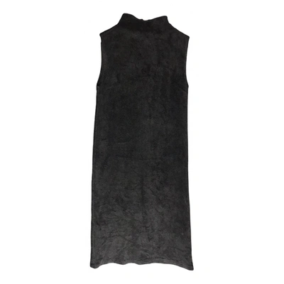 Pre-owned Y's Velvet Dress In Grey