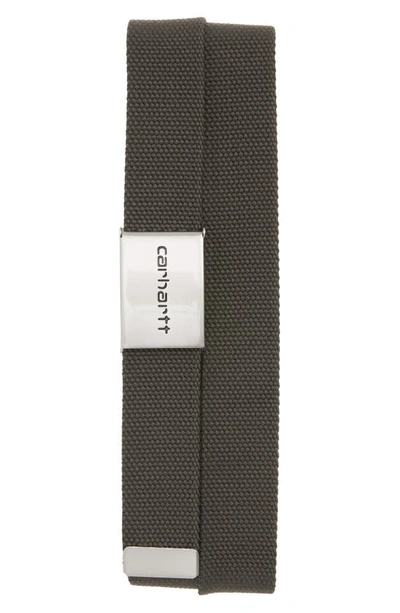 Shop Carhartt Chrome Clip Belt In Cypress