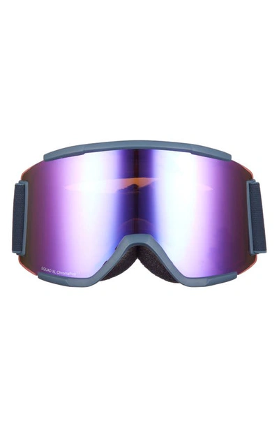 Shop Smith Squad Xl 190mm Special Fit Snow Goggles In French Navy Violet