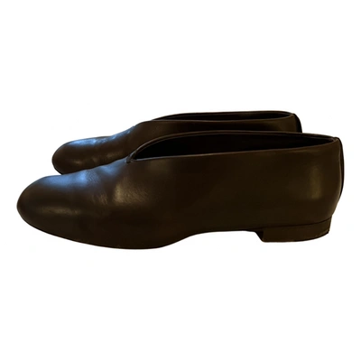 Pre-owned Lemaire Leather Ballet Flats In Brown