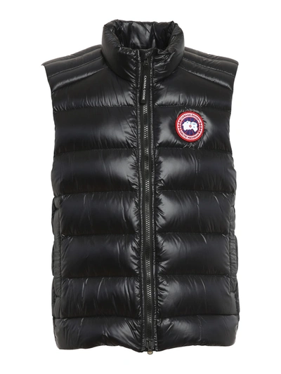 Shop Canada Goose Crofton Puffer Vest In Black
