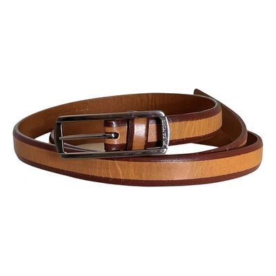 Pre-owned Jil Sander Leather Belt In Brown