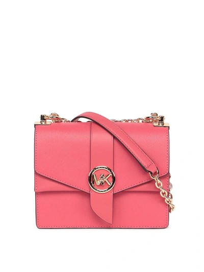 Michael Kors Hibiscus Ladies Greenwich Small Saffiano Leather
