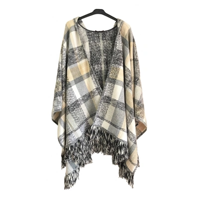 Pre-owned Missoni Wool Poncho In Grey