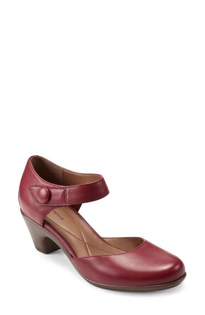 Shop Easy Spirit Clarice Pump In Shine Luxe Red Leather