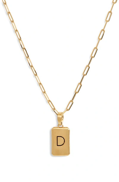 Shop Dean Davidson Initial Pendant Necklace In Gold D