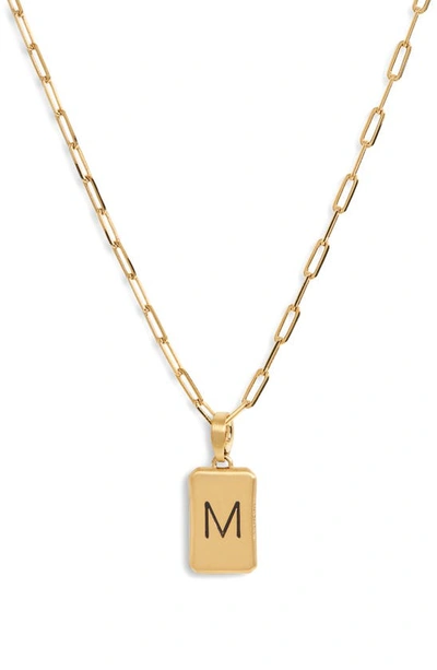 Shop Dean Davidson Initial Pendant Necklace In Gold M