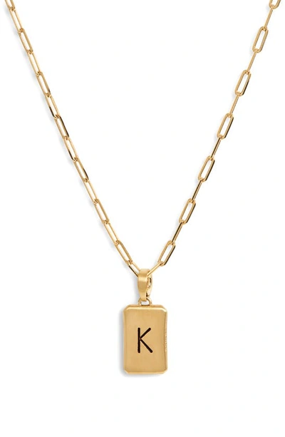 Shop Dean Davidson Initial Pendant Necklace In Gold K