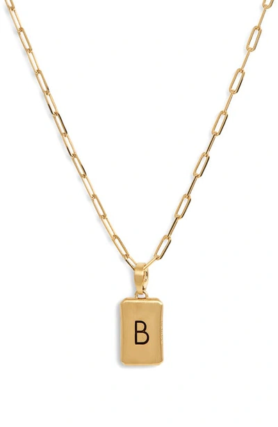 Shop Dean Davidson Initial Pendant Necklace In Gold B