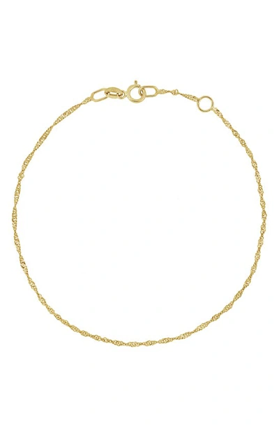 Shop Bony Levy 14k Gold Twisted Chain Bracelet In 14k Yellow Gold