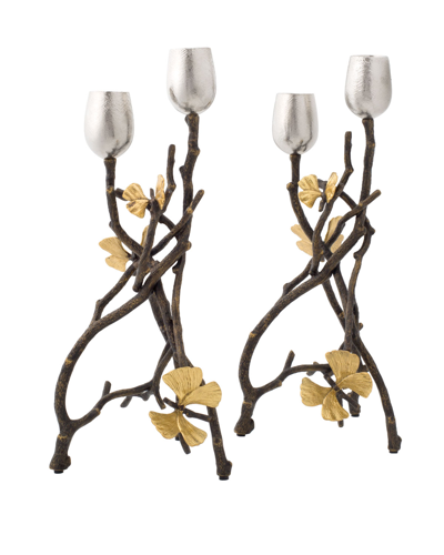 Shop Michael Aram Butterfly Ginkgo Candleholder, Set Of 2