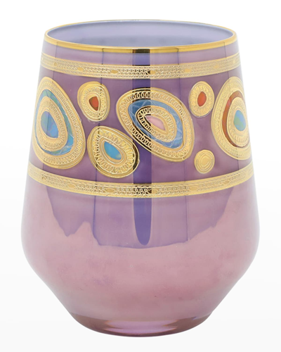 Shop Vietri Regalia Purple Stemless Wine Glass
