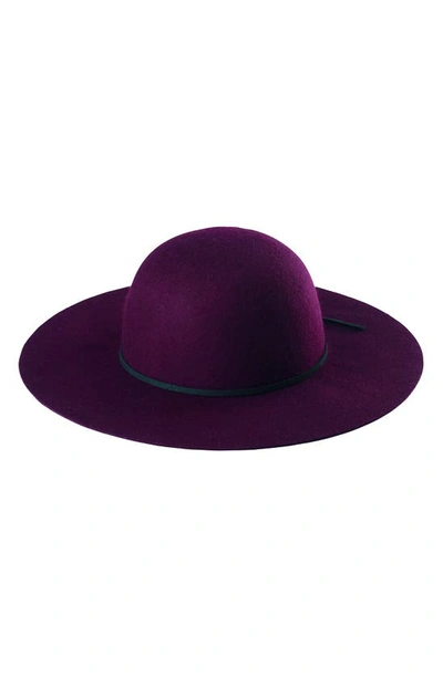 Shop San Diego Hat Felted Wool Floppy Hat In Merlot