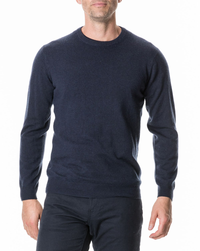 Shop Rodd & Gunn Men's Queenstown Optim Wool-cashmere Sweater In Blue Granite
