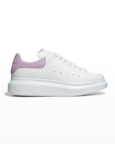 Shop Alexander Mcqueen Oversized Sneakers In White Lilac