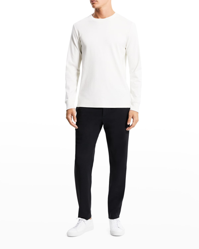 Shop Theory Men's Anemone Essential Long-sleeve Tee In Ivory