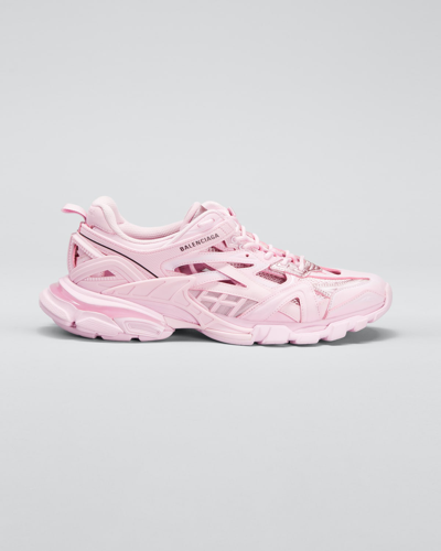 Shop Balenciaga Track Cutout Fashion Trainer Sneakers In Pink