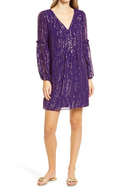 Shop Lilly Pulitzerr Cleme Dress In Purple Berry Fish Clip