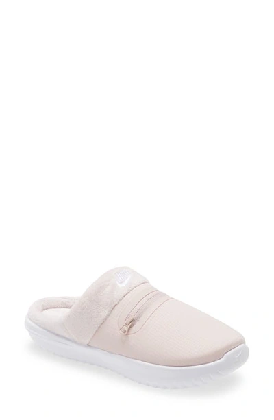 Shop Nike Burrow Slipper In Barely Rose/ White/ White