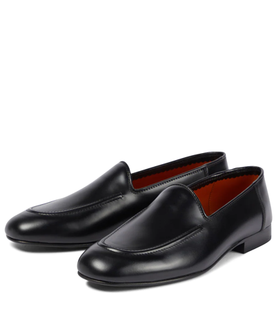 Shop The Row Leather Loafers In Black